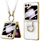 เคส พร้อมฟิล์มกระจก และสายคล้องคอ FenixShield [ FNS012 ] สำหรับ Galaxy Z Flip7 / Flip5