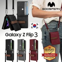 (ส่งจากไทย) เคส Samsung Galaxy Z Flip 3 Goospery Wallet Case