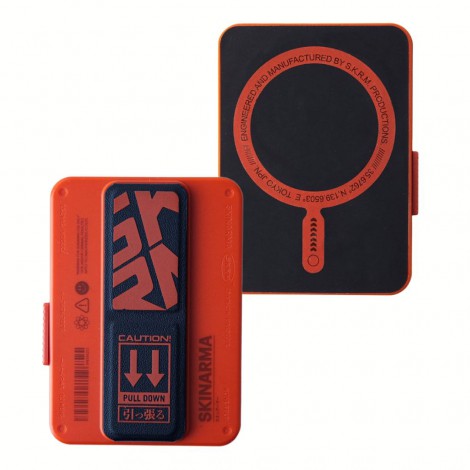 ที่ใส่บัตร ติดโทรศัพท์ พร้อมขาตั้ง Skinarma Magnetic Card Holder with Grip Stand
