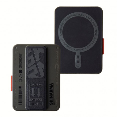 ที่ใส่บัตร ติดโทรศัพท์ พร้อมขาตั้ง Skinarma Magnetic Card Holder with Grip Stand