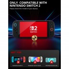 (2 ชิ้น) ฟิล์มกระจก SUPCASE Screen Protector พร้อมชุดติดตั้ง สำหรับ Nintendo Switch 2