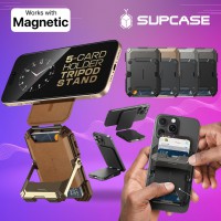 ที่ใส่บัตร ติดโทรศัพท์ มีขาตั้ง SUPCASE [ MagFlip ] Magnetic Wallet with Stand