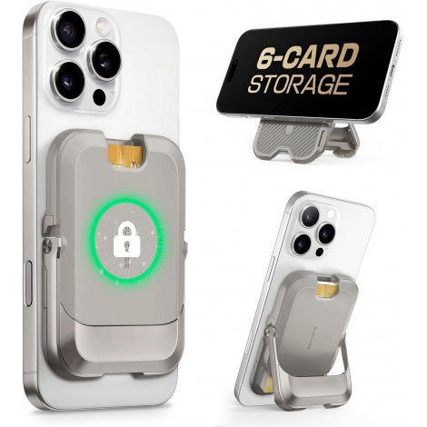 ที่ใส่บัตร ติดโทรศัพท์ มีขาตั้ง SUPCASE [ UB Mag Vault ] Magnetic Wallet with Stand