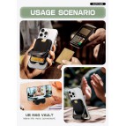 ที่ใส่บัตร ติดโทรศัพท์ มีขาตั้ง SUPCASE [ UB Mag Vault ] Magnetic Wallet with Stand