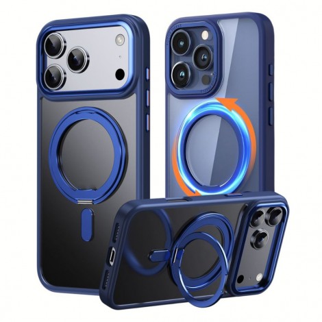 (วงแหวนหมุนได้+แถมฟิล์ม) เคส FenixShield 360 Rotatable Stand สำหรับ iPhone 18 / 17 / 16 / 15 / Plus / Pro / Max 