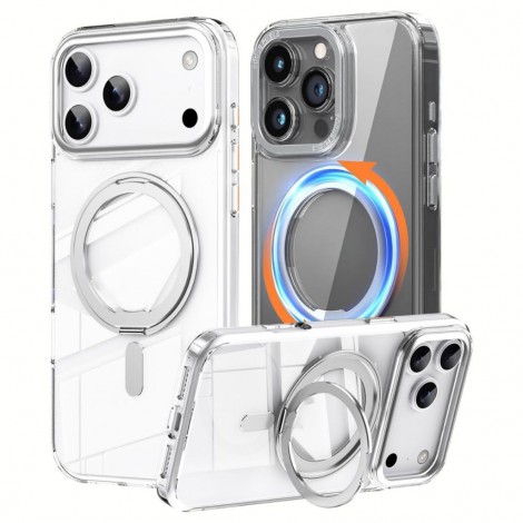 (วงแหวนหมุนได้+แถมฟิล์ม) เคส FenixShield 360 Rotatable Stand สำหรับ iPhone 18 / 17 / 16 / 15 / Plus / Pro / Max 