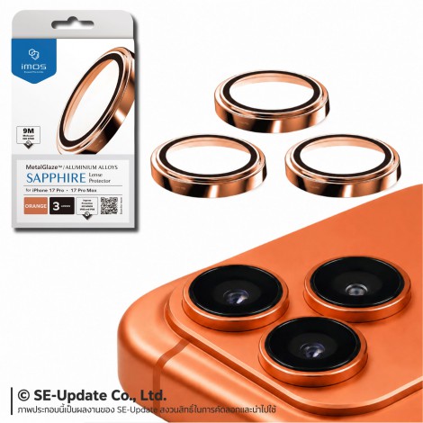 กระจกกันรอย เลนส์กล้อง IMOS Sapphire Lens Protector สำหรับ iPhone 18 / 17 / 16 / 15 / 14 / Pro / Pro Max