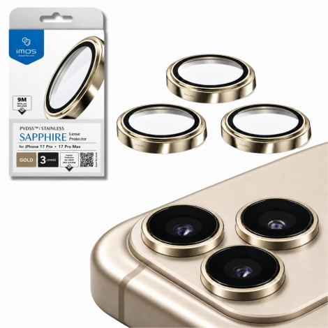 กระจกกันรอย เลนส์กล้อง IMOS Sapphire Lens Protector สำหรับ iPhone 18 / 17 / 16 / 15 / 14 / Pro / Pro Max