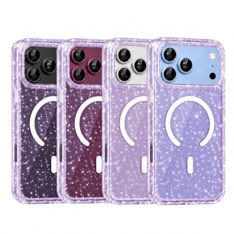 (แถมสติกเกอร์) เคสกากเพชร FenixShield Bling Glitter สำหรับ iPhone 18 / 17 / 16e / 16 / 15 / 14 / 13 / 12 / Air / Plus / Pro Max / mini