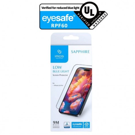 IMOS ฟิล์มกระจก Sapphire สำหรับ iPhone 18 / 17 / 16 / 15 / 14 / Air / Pro / Max