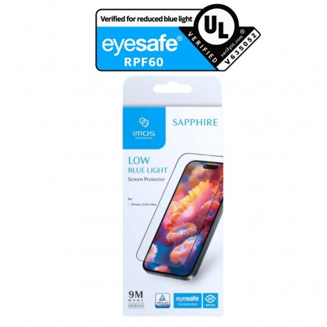 IMOS ฟิล์มกระจก Sapphire สำหรับ iPhone 18 / 17 / 16 / 15 / 14 / Air / Pro / Max
