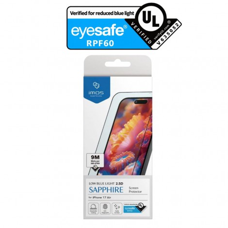 IMOS ฟิล์มกระจก Sapphire สำหรับ iPhone 18 / 17 / 16 / 15 / 14 / Air / Pro / Max