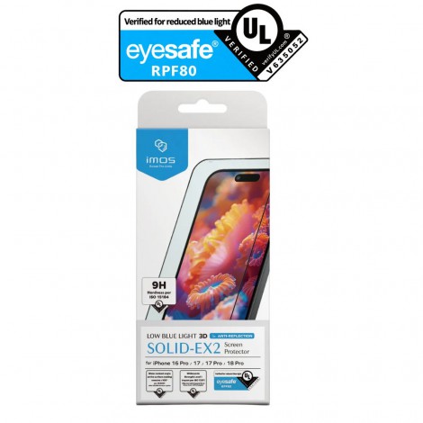 IMOS ฟิล์มกระจก SOLID-EX / SOLID-EX2 สำหรับ iPhone 18 / 17 / 16 / 15 / Air / Pro / Pro Max