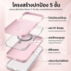 (แถมสติกเกอร์) เคส FenixShield PASTELLE สำหรับ iPhone 18 Pro / 18 Pro Max / Air / 17 / 17 Pro / 17 Pro Max / 16 Pro Max