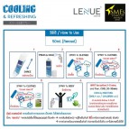 (มี อย.) สเปรย์เย็นกลิ่นเมนทอล LENUE COOL Spray สู้อากาศร้อน หอมสดชื่น