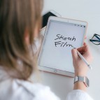 ฟิล์มกระดาษ LAB.C Sketch Film Anti-Bacterial สำหรับ Samsung Galaxy Tab S9 / S8 / S7 / Plus / FE 