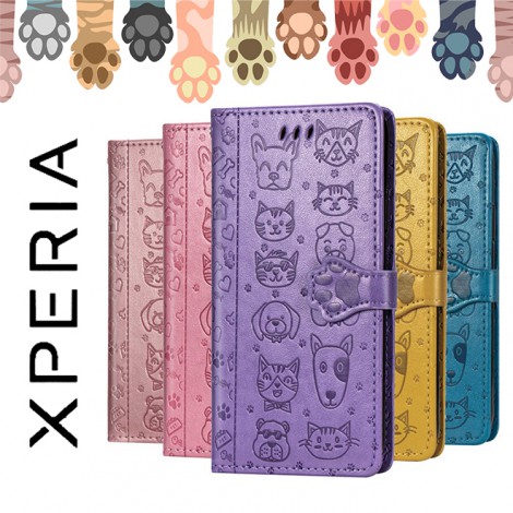 เคสหนัง SONY Xperia 1 III / 10 III / 1 II / 10 II  Pet Cute Wallet Flip Case