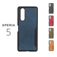 เคส SONY Xperia 5 Leather Skin Hybrid TPU Case