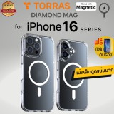 (แถมฟิล์ม-แถมปุ่ม) เคส TORRAS DIAMOND MAG Series สำหรับ iPhone 16 / 16 Plus / 16 Pro / 16 Pro Max