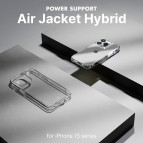 (ลดล้างสต็อค) (แถมฟิล์ม) เคส Power Support Air Jacket [ Hybrid ] with MagSafe Case สำหรับ iPhone 15 / 14 / Plus / Pro / Pro Max