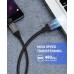 (รับประกัน 1 ปี) สายชาร์จ QGeem USB 3.1 Type C (USB-A to USB-C) 5A Data Cable