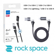 สายชาร์จ/ส่งข้อมูล Rock Space R12 Multi-function PD Fast Charge & Sync Cable