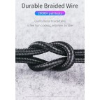 สายชาร์จ/ส่งข้อมูล Rock Space R2 USB-C to Lightning Metal Braided PD Fast Charge & Sync Cable