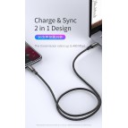 สายชาร์จ/ส่งข้อมูล Rock Space R2 USB-C to Lightning Metal Braided PD Fast Charge & Sync Cable