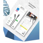 สายชาร์จ/ส่งข้อมูล Rock Space R2 USB-C to Lightning Metal Braided PD Fast Charge & Sync Cable