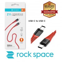 สายชาร์จ/ส่งข้อมูล Rock Space Z11 USB-C to USB-C 3A Charge & Sync Round Cable