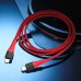 สายชาร์จ/ส่งข้อมูล Rock Space Z11 USB-C to USB-C 3A Charge & Sync Round Cable