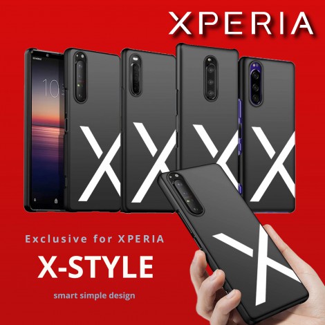 เคส SONY Xperia Elegant Matte X-Style สำหรับ Xperia 1 III / 5 III / 10 III / 1 II / 5 II / 10 II / 1 / 5