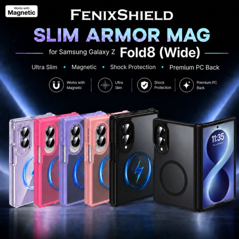 เคส FenixShield Slim Armor Mag สำหรับ Samsung Galaxy Z Fold8 (Wide) เคส FenixShield Slim Armor Mag สำหรับ Samsung Galaxy Z Fold8 (Wide)
