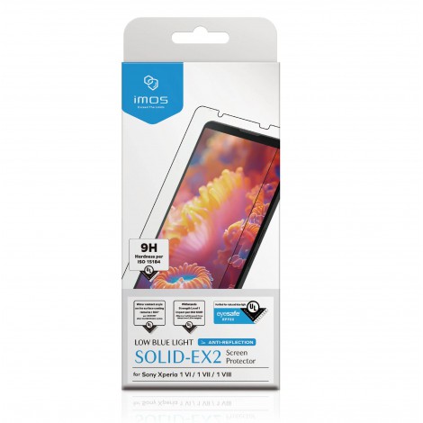 IMOS ฟิล์มกระจก SOLID-EX / SOLID-EX2 Glass Screen Protector สำหรับ SONY Xperia 1 VIII / 1 VII / 1 VI / 1 V / 1 IV