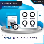 กระจกกันรอย เลนส์กล้อง HiShield Aluminium Lens สำหรับ iPad Air 7 6 5 / iPad Pro / 11 / 13 / 2024 / M4 M5