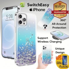 ( ของแท้ ) เคส Switcheasy Starfield Shiny สำหรับ iPhone 12 / 12 Pro / 12 Pro Max [ Crystal ]