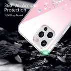 ( ของแท้ ) เคส Switcheasy Starfield Shiny สำหรับ iPhone 12 / 12 Pro / 12 Pro Max [ Transparent Rose ]