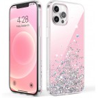 ( ของแท้ ) เคส Switcheasy Starfield Shiny สำหรับ iPhone 12 / 12 Pro / 12 Pro Max [ Transparent Rose ]