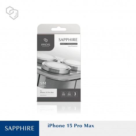 กระจกกันรอย เลนส์กล้อง IMOS Sapphire Lens Protector สำหรับ iPhone 17 / 16 / 15 / 14 / Pro / Pro Max