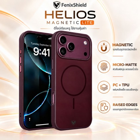 เคส FenixShield Helios Magnetic LITE สำหรับ iPhone 18 Pro Max / 17 Pro Max เคส FenixShield Helios Magnetic LITE สำหรับ iPhone 18 Pro Max / 17 Pro Max