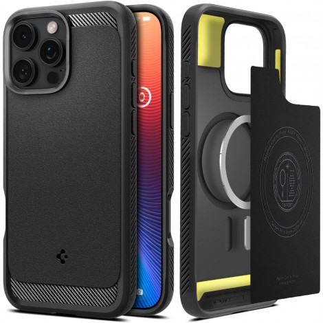 (แถมฟิล์ม) เคส SPIGEN Rugged Armor Magfit สำหรับ iPhone 16 / 16 Plus / 16 Pro / 16 Pro Max