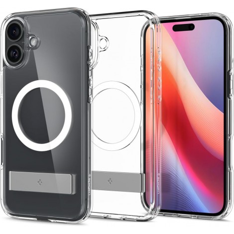 (แถมฟิล์ม) เคส SPIGEN Slim Armor Essential S (Ultra Hybrid S) with MagFit สำหรับ iPhone 16 / Plus / Pro / Pro Max