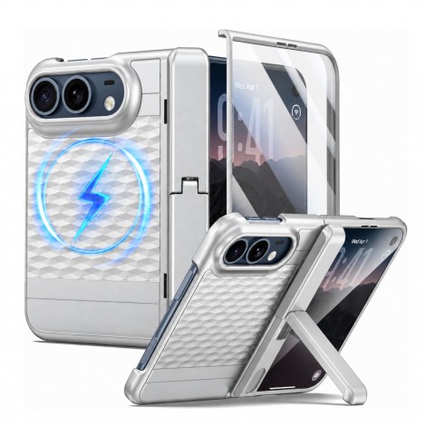 เคส พร้อมฟิล์มกระจก FenixShield Diamond Stand สำหรับ iPhone Duo