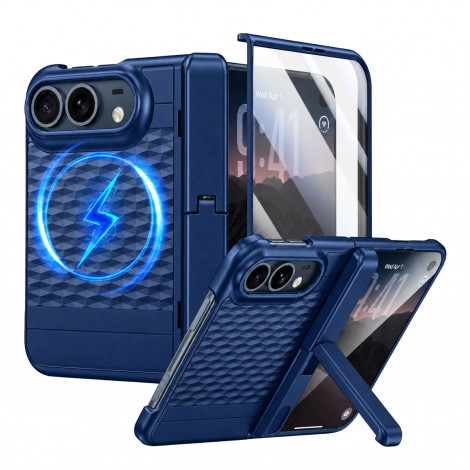 เคส พร้อมฟิล์มกระจก FenixShield Diamond Stand สำหรับ iPhone Duo