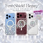 (แถมสติกเกอร์) เคส FenixShield Eleganz SILVER STARDUST สำหรับ iPhone Air / 18 / 17 / 16 / 15 / Plus / Pro / Max