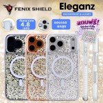 (แถมสติกเกอร์) เคส FenixShield Eleganz SAPPHIRE SPARKLE สำหรับ iPhone Air / 17 / 16 / 15 / 14 / 13 / Plus / Pro / Max