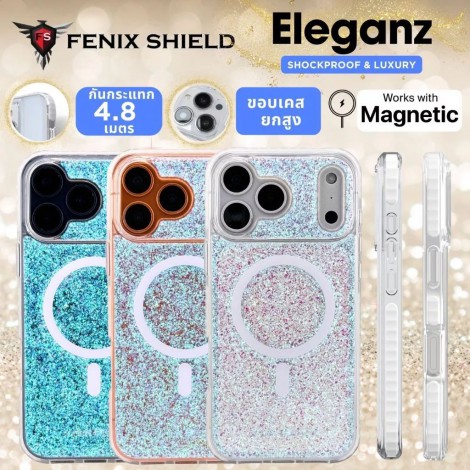 เคส FenixShield Eleganz IRIDESCENT SPARKLE สำหรับ iPhone Air / 17 / 16 / 15 / Plus / Pro / Max เคส FenixShield Eleganz IRIDESCENT SPARKLE สำหรับ iPhone Air / 17 / 16 / 15 / Plus / Pro / Max