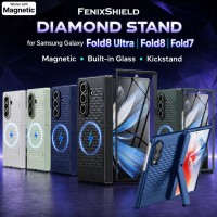 เคส พร้อมฟิล์มกระจก FenixShield Diamond Stand สำหรับ Samsung Galaxy Z Fold8 / Fold8 Ultra / Fold7