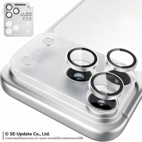 กระจกกันเลนส์กล้อง HIShiled Aluminum Lens Frame 2 in 1 สำหรับ iPhone Duo / 18 Pro / 18 Pro Max