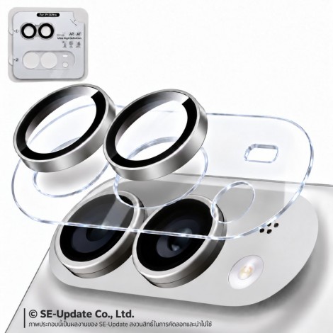 กระจกกันเลนส์กล้อง HIShiled Aluminum Lens Frame 2 in 1 สำหรับ iPhone Duo / 18 Pro / 18 Pro Max